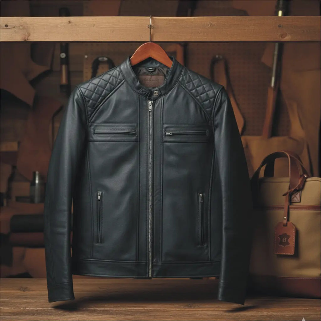 Men's Leather Jacket - Sheep Leather 3b Leather