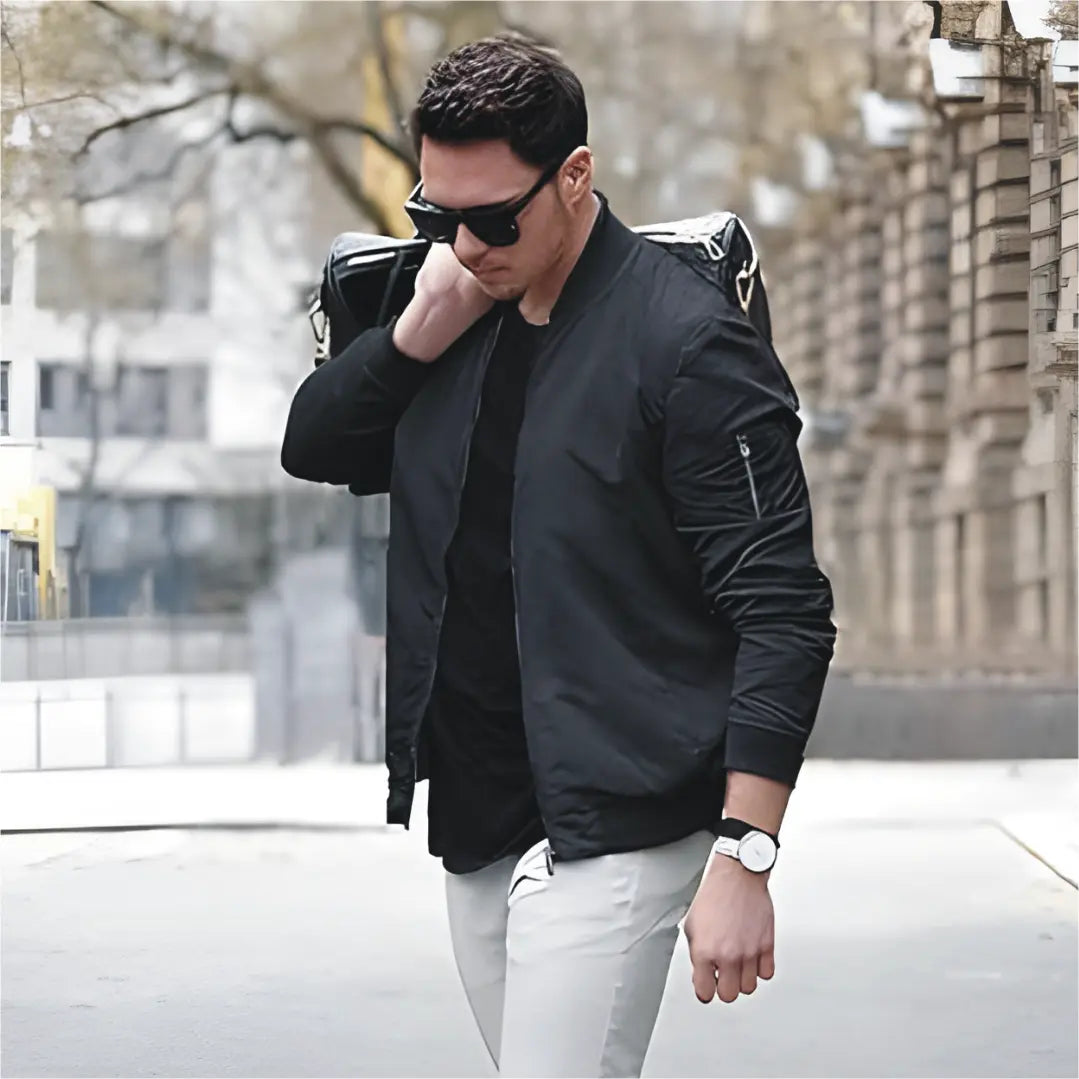 Men's Bomber Jacket 3b Leather