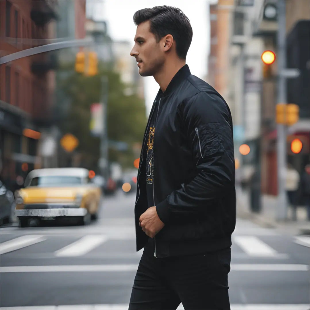 Men's Bomber Jacket 3b Leather