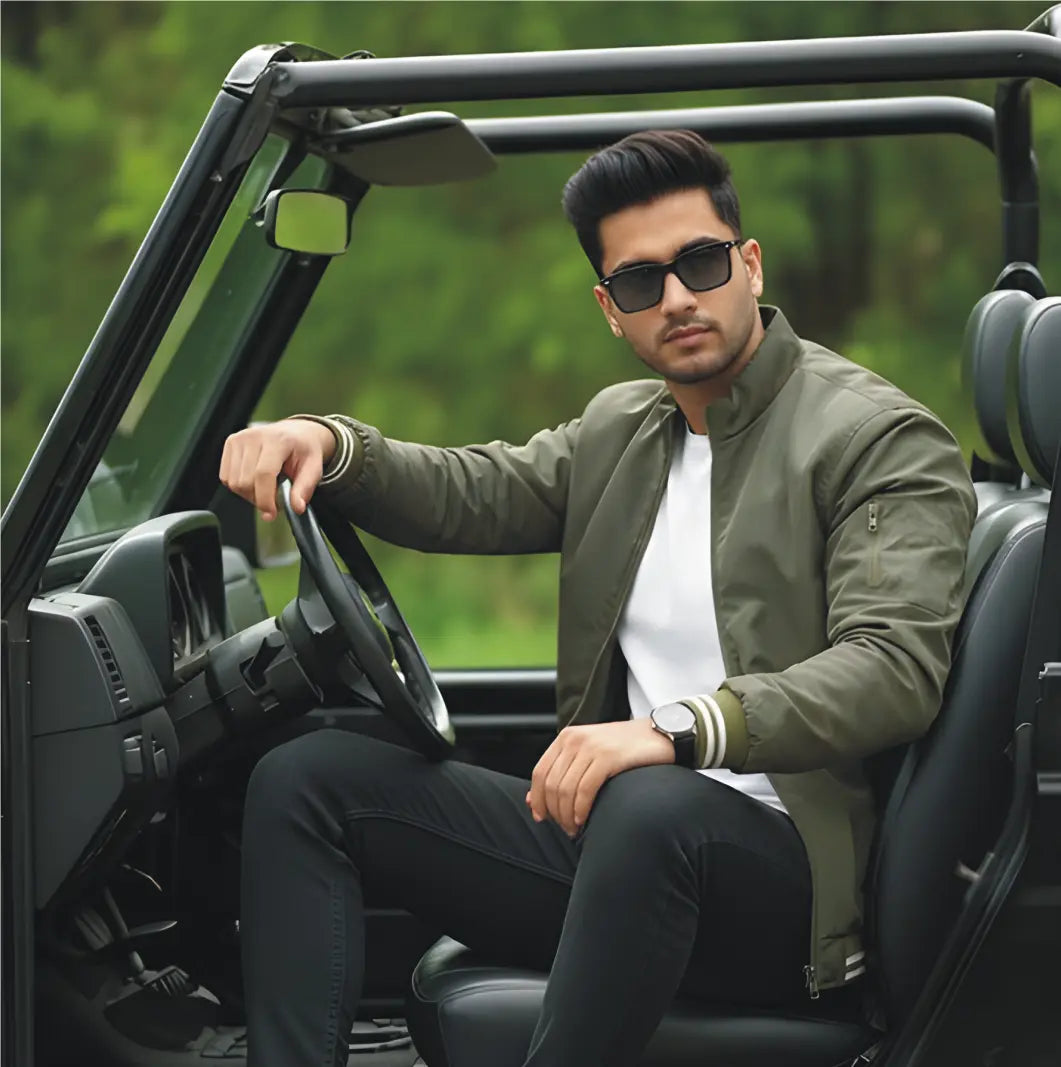 Men's Bomber Jacket 3b Leather